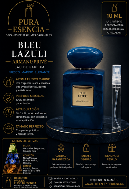 Armani Privé Bleu Lazuli — Decant 5 ml y 10 ml