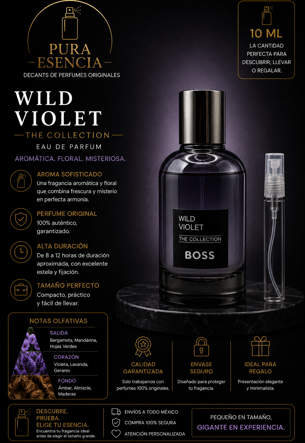 BOSS The Collection Wild Violet — Decant 5 ml y 10 ml