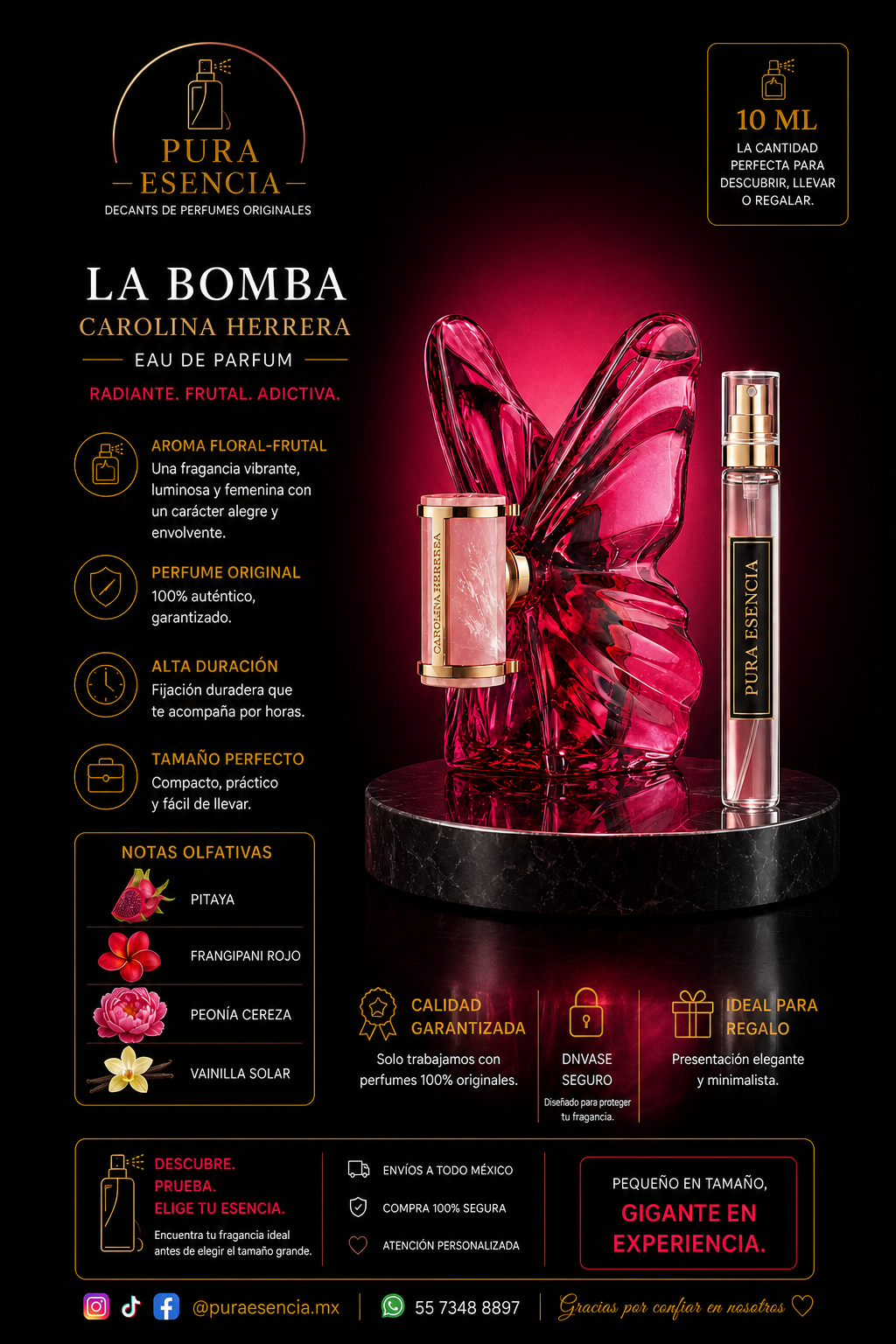 Carolina Herrera La Bomba Eau de Parfum — Decant 5 ml y 10 ml