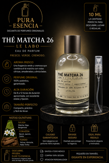 Le Labo Thé Matcha 26 — Decant 5 ml y 10 ml