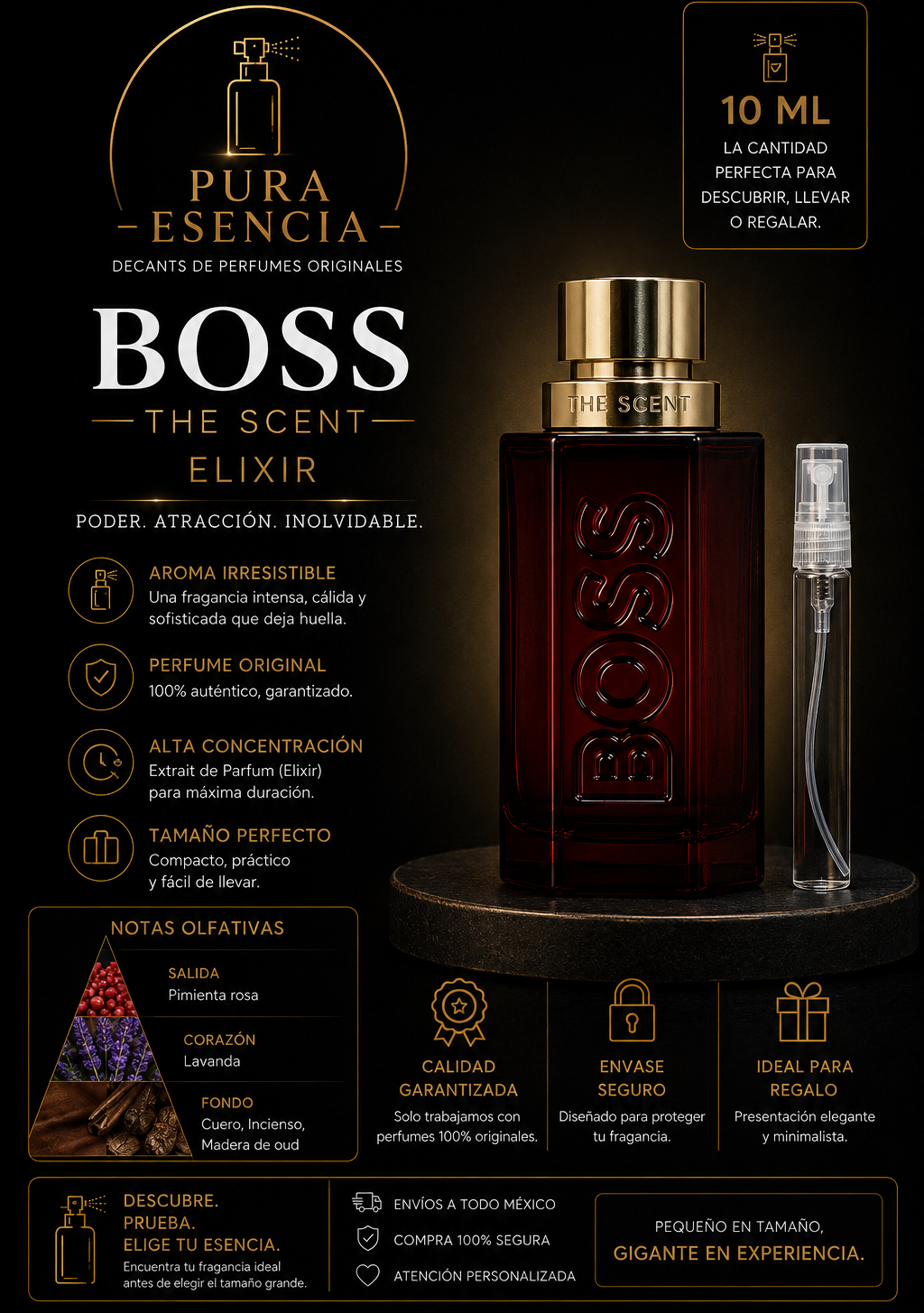 BOSS The Scent Elixir — Decant 5 ml y 10 ml